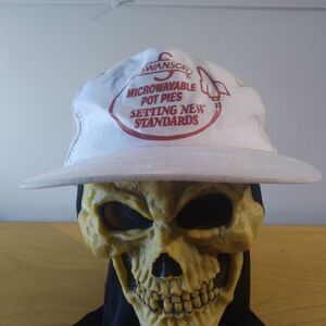 Vintage Swanson Microwavable Pot Pies Snap Back Trucker Hat